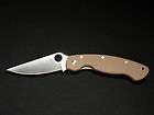 Spyderco Military Earth Brown G 10 Sprint Run ~ CTS XHP  