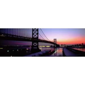  Suspension Bridge across a River, Ben Franklin Bridge 