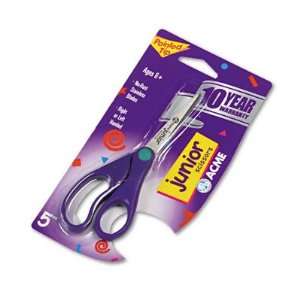  Junior Kids Scissors with 5 Pointed Tip, Purple Handle 
