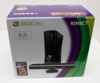 Microsoft Xbox 360 4GB Slim Console with Kinect Bundle / Kinect 