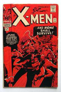 Men #17 1966 Marvel Comic Jack Kirby  C/A  