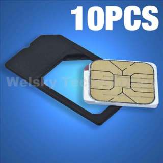 10X Micro SIM Card Adapter For iPhone 4 iPad 2G EA233C  