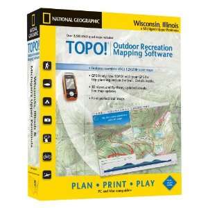 National Geographic TOPO! Wisconsin, Illinois, and Michigans Upper 