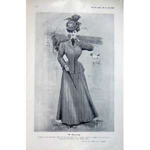  1906 Drawing Hoare Tailor Suit Fashion Lady Regent