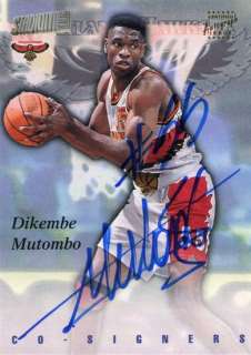 1997/98 Stadium Club Co Signers Dual Auto Dikembe Mutombo Chauncey 
