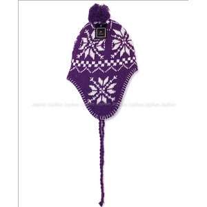 New Snowflake Design Winter Ski Trapper Beanie Hat Boy/girl Youth Size 