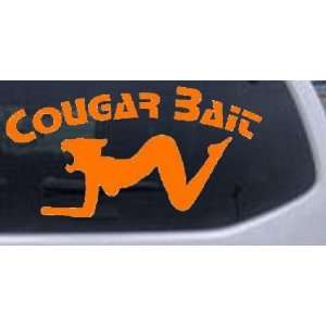  Walls on Cougar Bait Funny Car Window Wall Laptop Decal Sticker Orange 30in