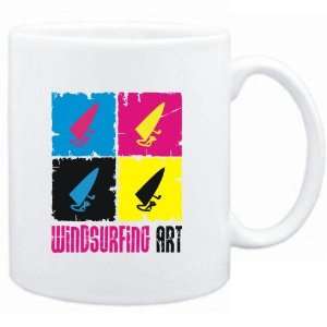 Mug White  Windsurfing Art  Sports 