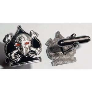 Ace of Spades Skull & Crossbones Iron Cross Sniper Cufflinks Cuff Link 