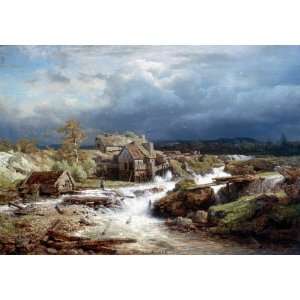  FRAMED oil paintings   Andreas Achenbach   24 x 16 inches 