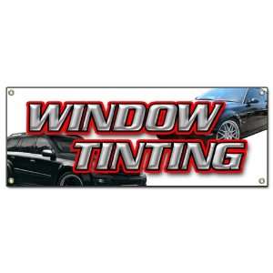  WINDOW TINTING BANNER SIGN car tint film roll signs: Patio 