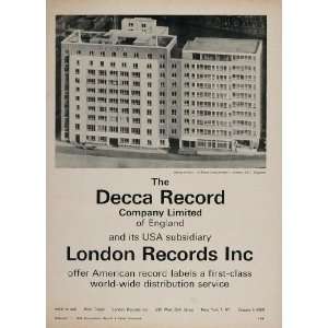 1967 Print Ad Decca Record Building London Records NICE   Original 