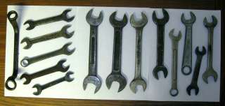 Lot of 14 Vintage Assorted Wrenches All Made in USA  