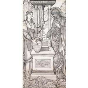Hand Made Oil Reproduction   Edward Burne Jones   24 x 24 inches 