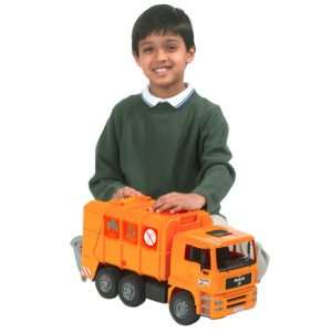  Bruder   MAN Garbage Truck Orange   3+: Toys & Games