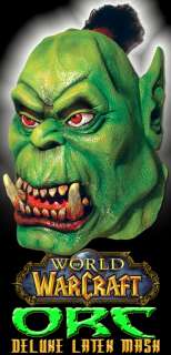 OFFICIAL WORLD OF WARCRAFT ORC DELUXE LATEX MASK   NEW!  
