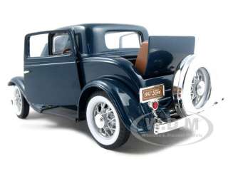 1932 FORD 3 WINDOW COUPE BLUE 1:18 DIECAST MODEL CAR  