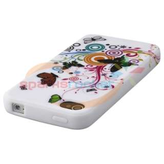 ACCESSORY for Apple iPhone 4S 4 G PRIVACY GUARD+CHARGER+SKIN FLOWER 