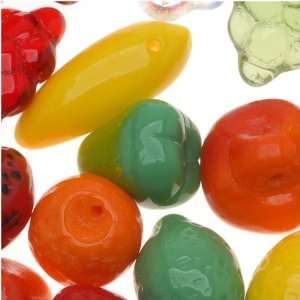  Czech Glass Beads Fruit and Nut Mix Wine Charms (12) Arts 