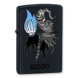  Zippo Grim Reaper Black Chrome Lighter: Jewelry