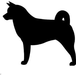 Akita Dog Decal, Car, Truck Wall Sticker   Made In USA size 13 Black 