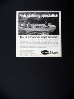 Mirro Craft 14 ft Deep Fisherman Boat 1973 print Ad  