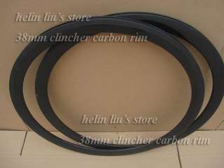 38mm clincher carbon fiber bicycle rim  