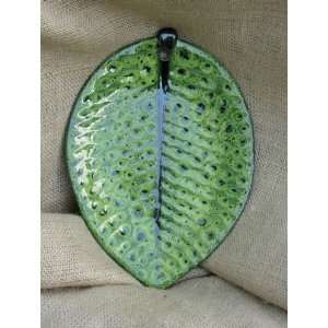  Ceramic Decorative Green Leaf: Home & Kitchen