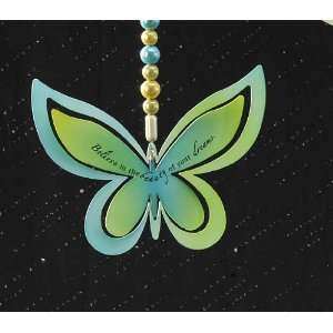  Metal Hanging Adornment or Ornament  Believe Butterfly by 