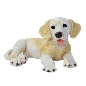  Yellow Labrador Puppy Dog Statue Sculpture Figurine: Home 