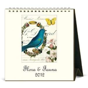  Flora and Fauna   Cavallini 2012 Desk Easel Calendar