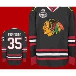 Wholesale Chicago Blackhawks #35 Tony Esposito Black Hockey Jersey NHL 