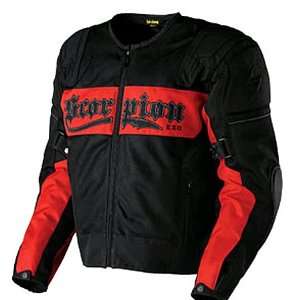 Scorpion Cool Rod Mens Mesh Street Racing Motorcycle Jacket   Red 