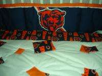 Baby Nursery Crib Bedding Set w/Chicago Bears fabric  