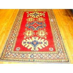  4x7 Hand Knotted Kazak Persian Rug   43x73