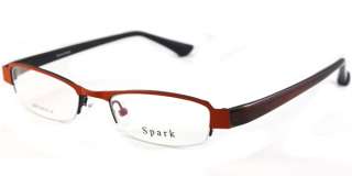   Half rimless RX able eyeglasses frames women Red Spark 4008 New  