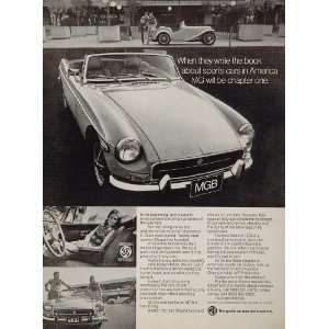  1972 Ad MGB British Leyland Convertible Sport Car Model 