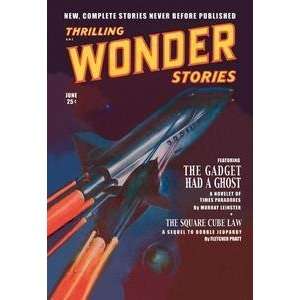  Vintage Art Thrilling Wonder Stories Attack of the Ghost 