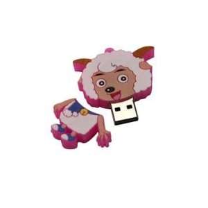  8GB Goat Shaped Cartoon USB Flash Drive Pink Electronics