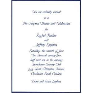  Navy Silhouette Wedding Invitations Foldover Health 
