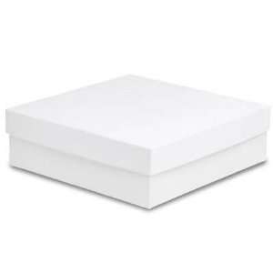  10 x 10 x 3 White Deluxe Gift Boxes: Office Products
