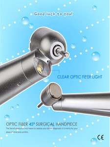   Speed Fiber Optic LED light Handpiece 45 degree surgical PUSH  