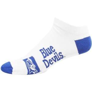  Duke Blue Devils White Logo & Name Ankle Socks
