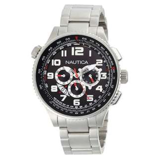 New Nautica OCN 46 Chronograph Black Mens watch N29523G  