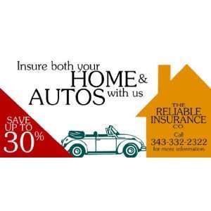    3x6 Vinyl Banner   Insurance Discount Home Auto: Everything Else