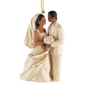  Lenox 2006 African American Bride and Groom Ornament