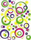 Wall Vinyl Sticker Decal Circles Rings Dots Kids 4color
