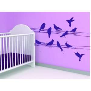  Removable Wall Decals  Birds on a wire: Home Improvement