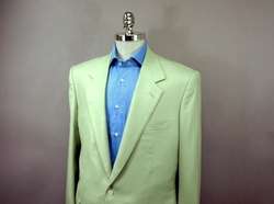 Brioni Italy Amazing Light Lime 70% Cashmere/30% Silk S/B Blazer 