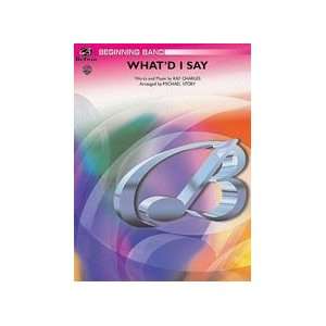  Whatd I Say Conductor Score & Parts Concert Band Sports 